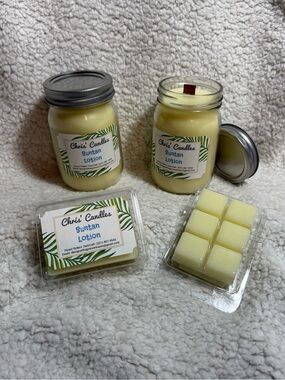 Suntan Lotion Scent Candles/Melts Bundle